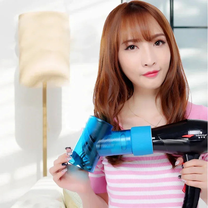 Difusor de pelo DIY para salón, rodillo mágico para el pelo, gorro de secado, secador de pelo, rizo de viento, cubierta para secador de pelo, herramientas de estilismo para el cuidado del cabello, accesorio
