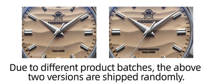 ADDIESDIVE AD2030 Men’s Quartz Dress Watch – 3D Sand Dial, 100M Water Resistant, Stainless Steel
