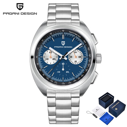 Pagani Design Men’s Quartz Chronograph Watch – Japan VK63 Movement, Sapphire Crystal, 100M Water Resistant