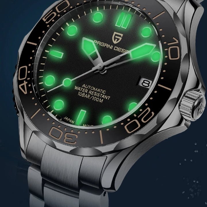 Pagani Design PD-1667 Automatic Watch – Ceramic Bezel, Sapphire Crystal