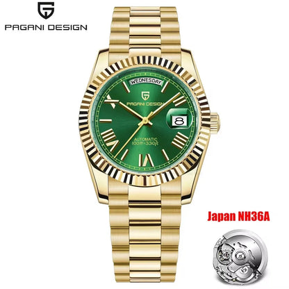 Pagani Design DD40 Men's Automatic Watch – NH36A Movement, Sapphire Crystal, 100M Water Resistant