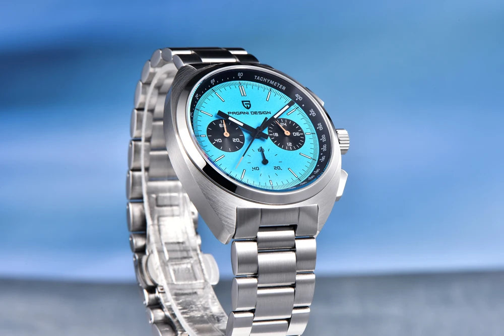 Pagani Design Men’s Quartz Chronograph Watch – Japan VK63 Movement, Sapphire Crystal, 100M Water Resistant