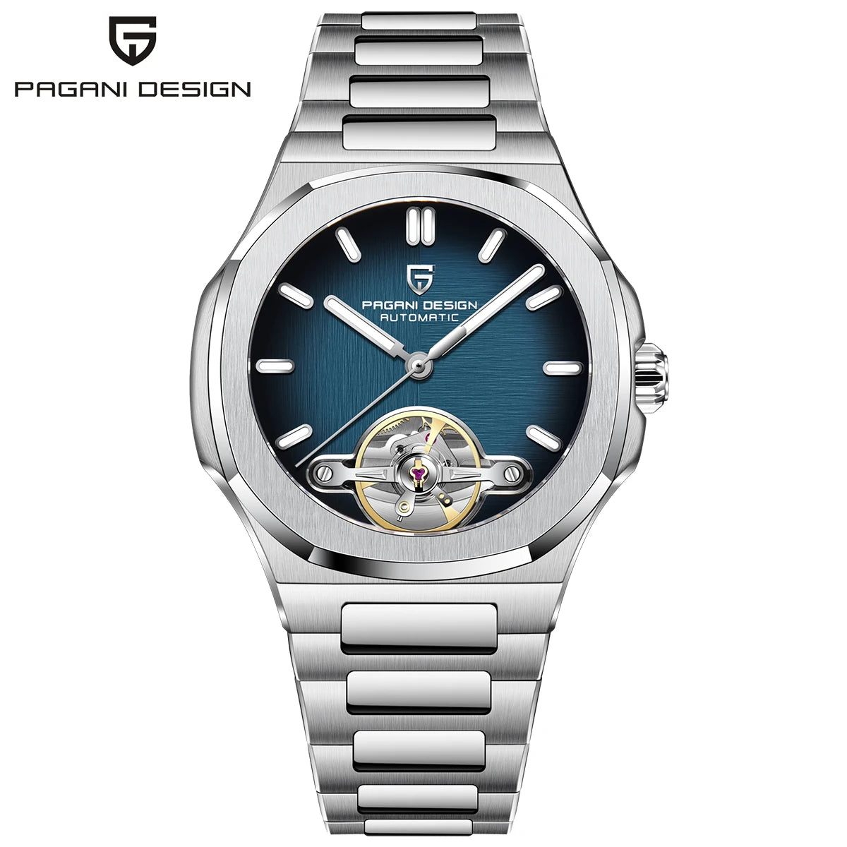 PAGANI DESIGN New Mechanical Hollow-Out Tourbillon Men's and woman's Watch Sport Elegant Sapphire Waterproof Watch Japan Movt 316L Steel Clock