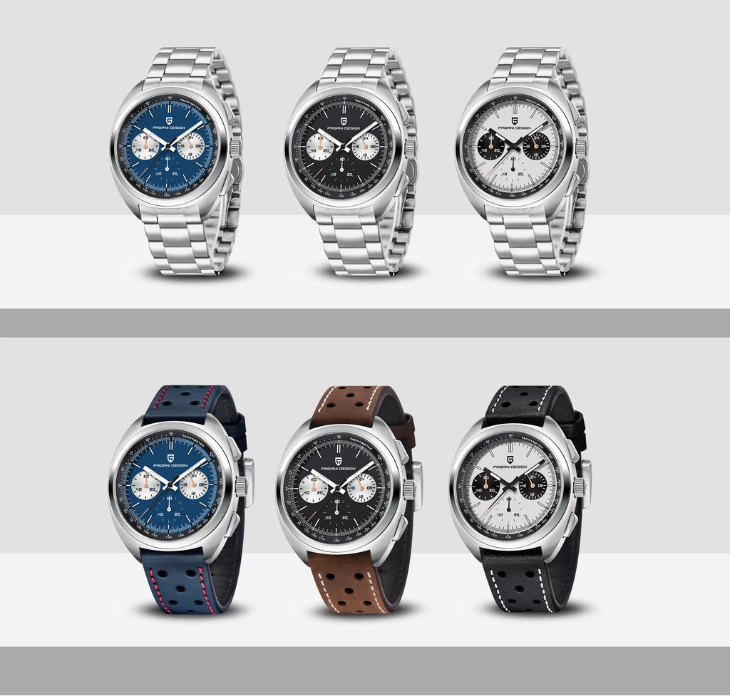 Pagani Design Men’s Quartz Chronograph Watch – Japan VK63 Movement, Sapphire Crystal, 100M Water Resistant