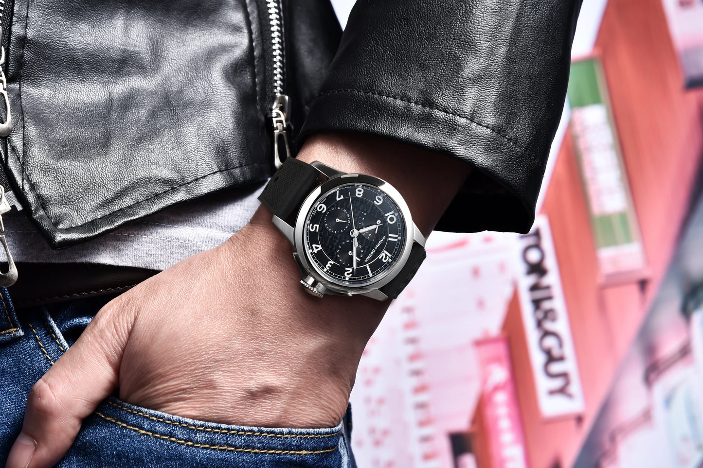 Pagani Design PD-1780 Men’s Quartz Watch – VH88 Movement, Ceramic Bezel, Sapphire Crystal, 100M Water Resistant