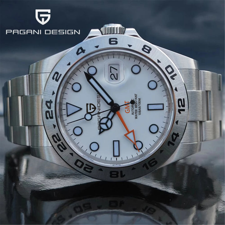 Pagani Design PD-1682 GMT Automatic Watch – Vintage, Sapphire Crystal