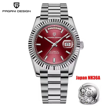 Pagani Design DD40 Men's Automatic Watch – NH36A Movement, Sapphire Crystal, 100M Water Resistant