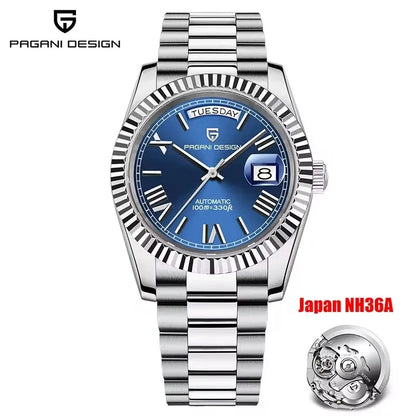 Pagani Design DD40 Men's Automatic Watch – NH36A Movement, Sapphire Crystal, 100M Water Resistant