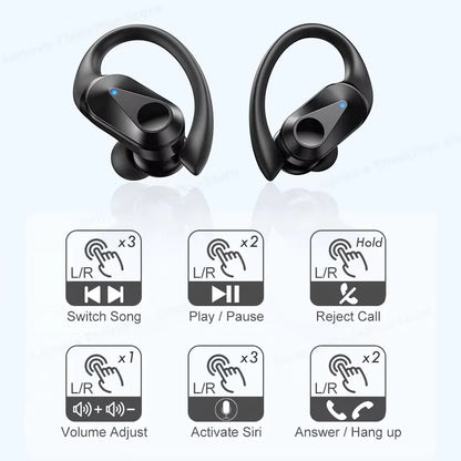 Nuevos auriculares deportivos Lenovo LP75 TWS, auriculares inalámbricos Bluetooth 5,3, auriculares estéreo HiFi resistentes al agua con reducción de ruido y micrófonos