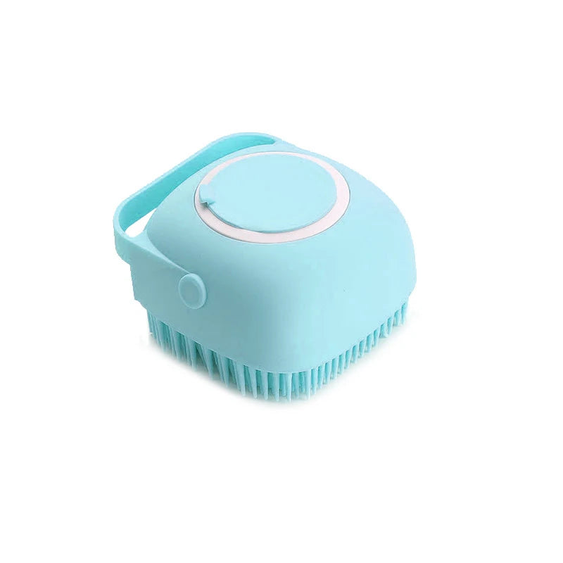 Cepillo de baño para mascotas, masajeador de silicona suave, Gel de ducha, cepillo de baño, herramientas de limpieza, peine, suministros de limpieza para perros y gatos