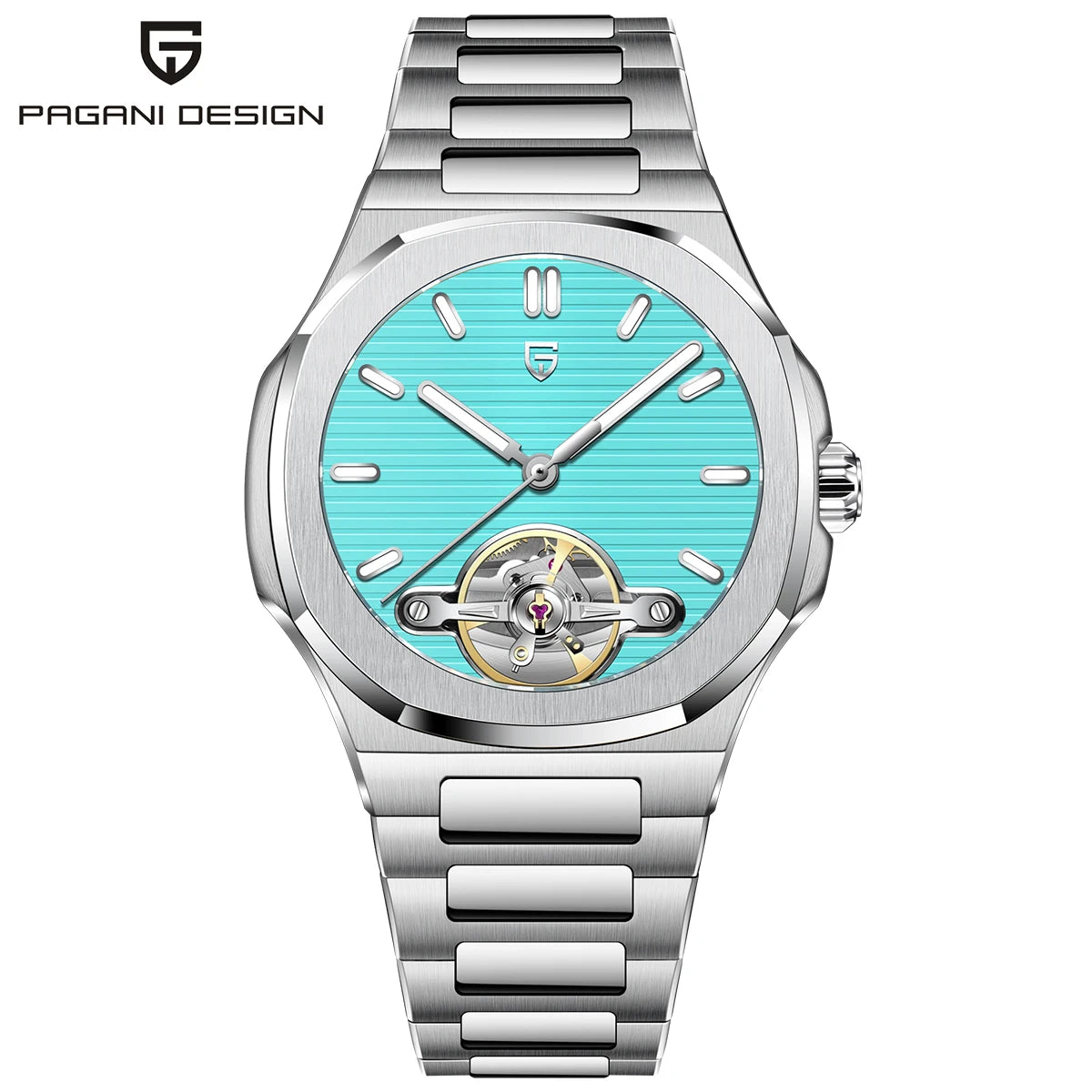 PAGANI DESIGN New Mechanical Hollow-Out Tourbillon Men's and woman's Watch Sport Elegant Sapphire Waterproof Watch Japan Movt 316L Steel Clock