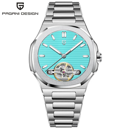 PAGANI DESIGN New Mechanical Hollow-Out Tourbillon Men's and woman's Watch Sport Elegant Sapphire Waterproof Watch Japan Movt 316L Steel Clock