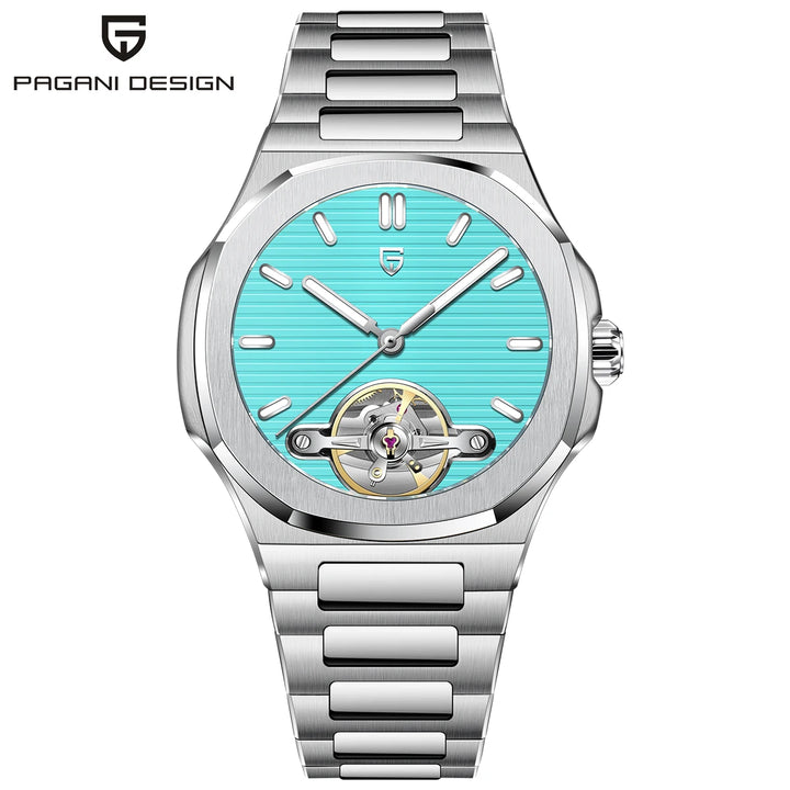 PAGANI DESIGN Mechanical Hollow-Out Tourbillon Watch, Sapphire, Japan Movt