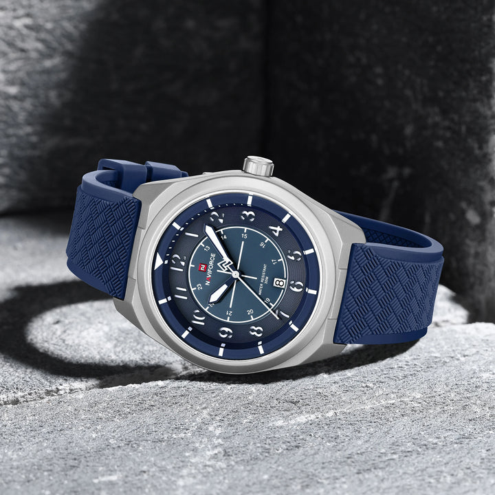 NAVIFORCE NF9281T Quartz Watch – Tactical Style, Shockproof, Silicone Strap