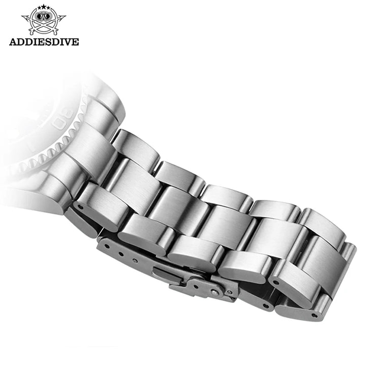 ADDIESDIVE Quartz Dive Watch – Ceramic Bezel, BGW9 Luminous, Sapphire Mirror