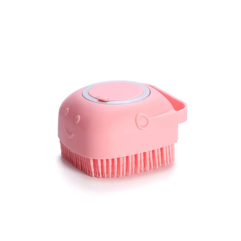 Cepillo de baño para mascotas, masajeador de silicona suave, Gel de ducha, cepillo de baño, herramientas de limpieza, peine, suministros de limpieza para perros y gatos