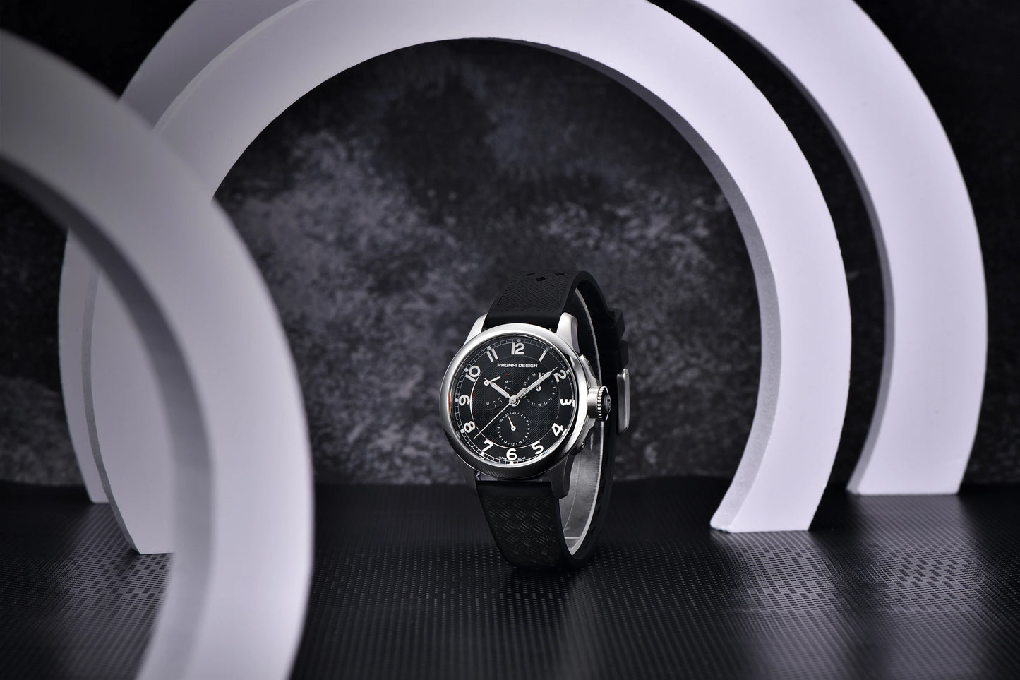 Pagani Design PD-1780 Men’s Quartz Watch – VH88 Movement, Ceramic Bezel, Sapphire Crystal, 100M Water Resistant