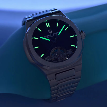 PAGANI DESIGN New Mechanical Hollow-Out Tourbillon Men's and woman's Watch Sport Elegant Sapphire Waterproof Watch Japan Movt 316L Steel Clock