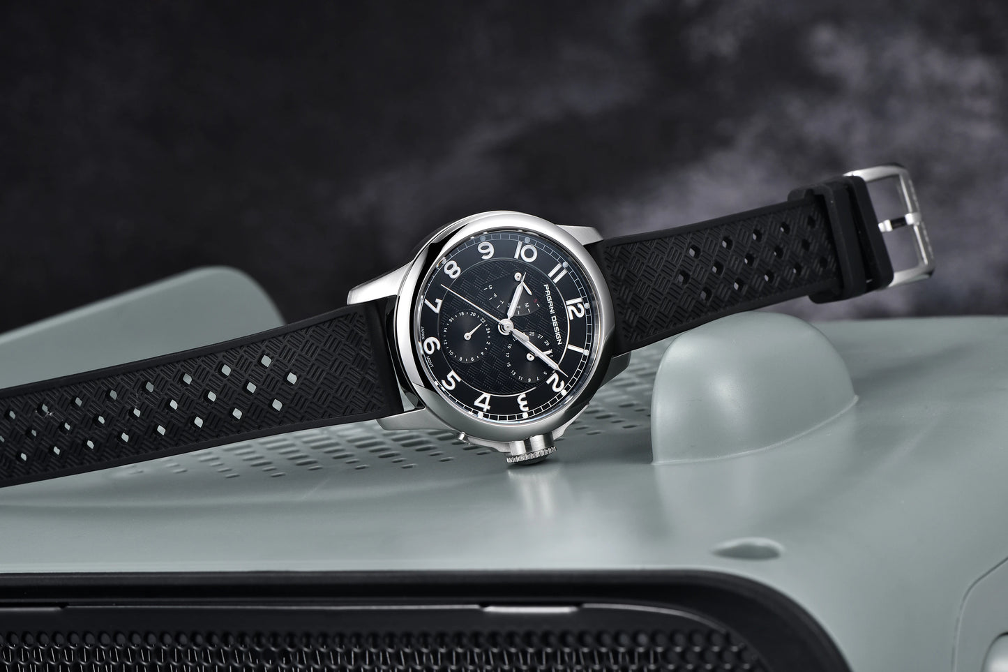 Pagani Design PD-1780 Men’s Quartz Watch – VH88 Movement, Ceramic Bezel, Sapphire Crystal, 100M Water Resistant