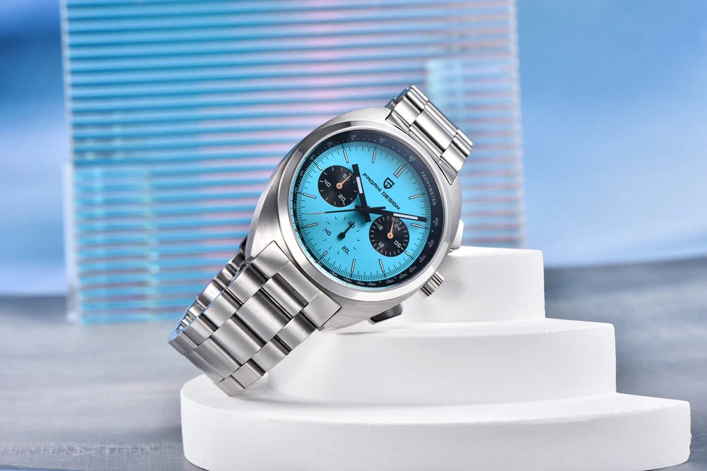 Pagani Design Men’s Quartz Chronograph Watch – Japan VK63 Movement, Sapphire Crystal, 100M Water Resistant